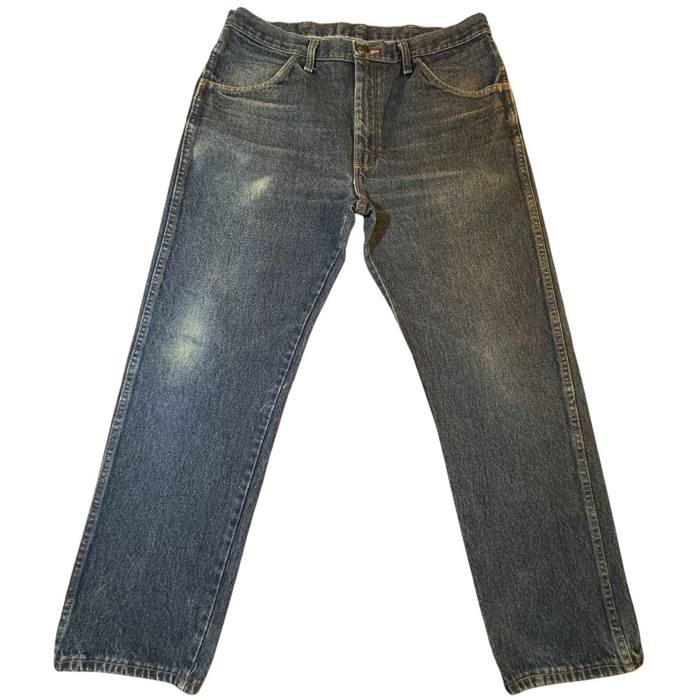 Rustler Regular Fit Jeans Mens 36x30 Blue Denim Straight Leg Workwear 87621PW